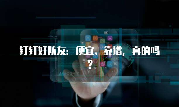 钉钉好队友：便宜、靠谱，真的吗？