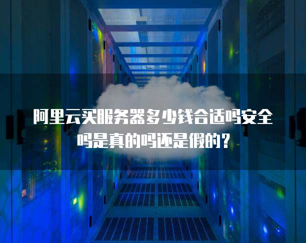 阿里云买服务器多少钱合适吗安全吗是真的吗还是假的?