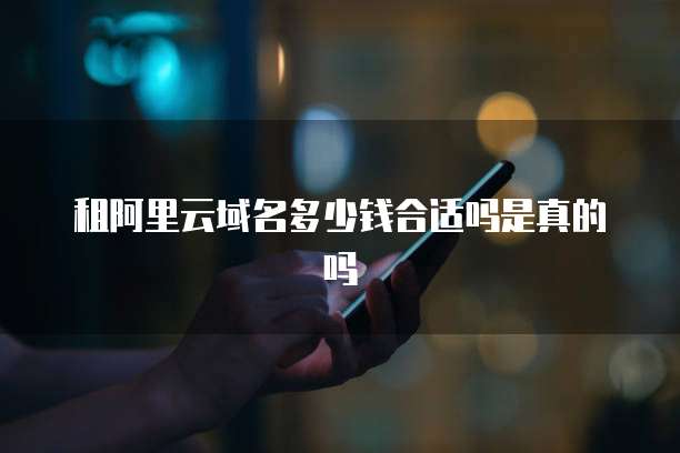 租阿里云域名多少钱合适吗是真的吗