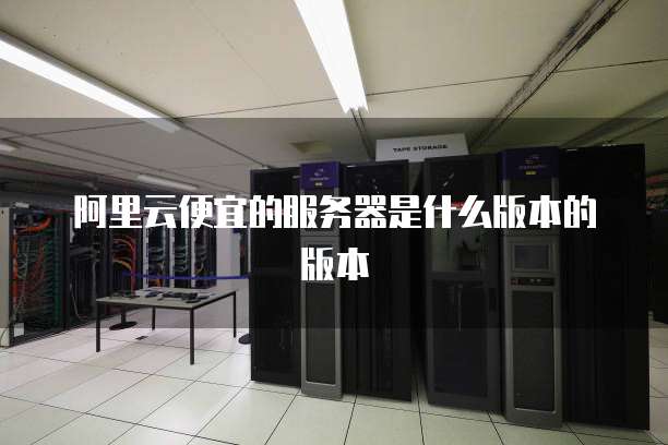 阿里云便宜的服务器是什么版本的版本