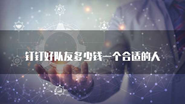 钉钉好队友多少钱一个合适的人