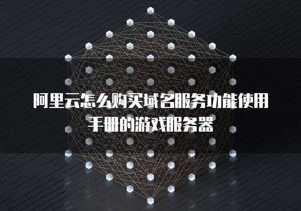 阿里云怎么购买域名服务功能使用手册的游戏服务器