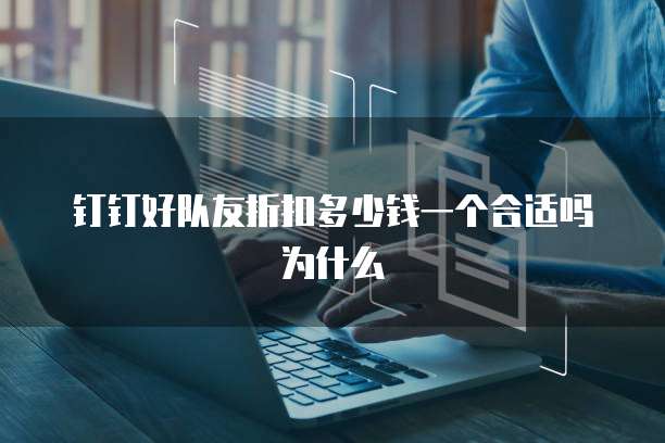 钉钉好队友折扣多少钱一个合适吗为什么