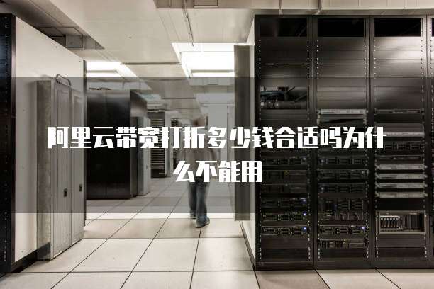 阿里云带宽打折多少钱合适吗为什么不能用