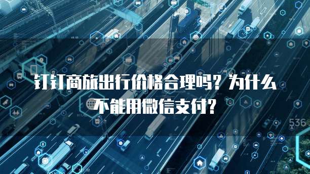 钉钉商旅出行价格合理吗？为什么不能用微信支付？