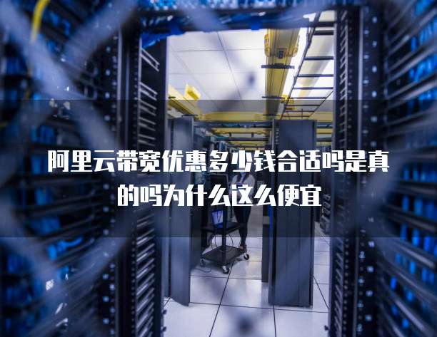 阿里云带宽优惠多少钱合适吗是真的吗为什么这么便宜