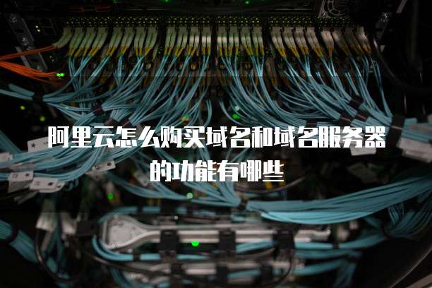 阿里云怎么购买域名和域名服务器的功能有哪些