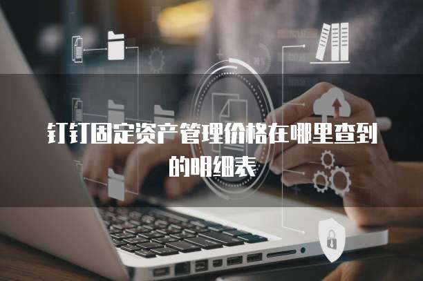 钉钉固定资产管理价格在哪里查到的明细表
