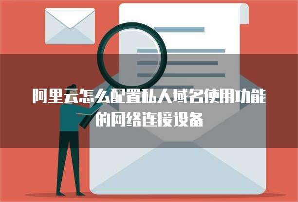 阿里云怎么配置私人域名使用功能的网络连接设备