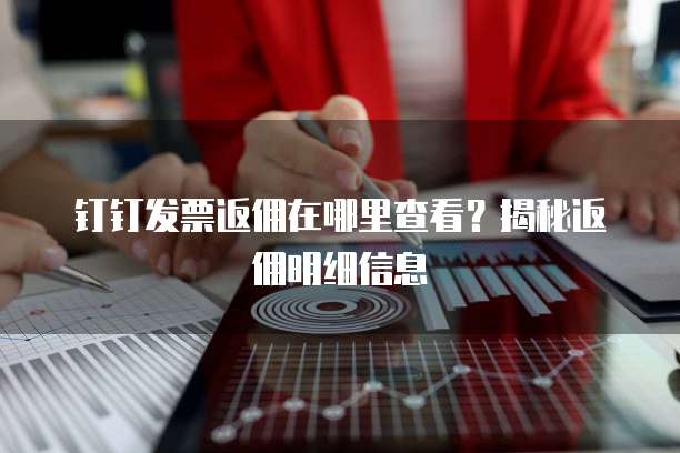 钉钉发票返佣在哪里查看?揭秘返佣明细信息