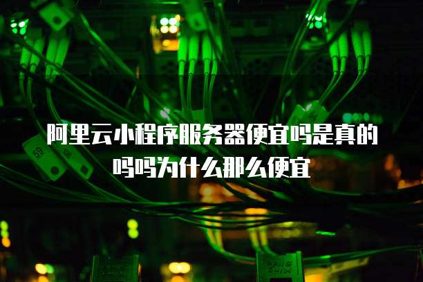阿里云小程序服务器便宜吗是真的吗吗为什么那么便宜