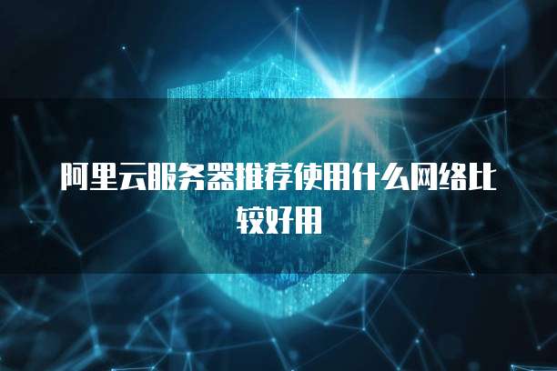 阿里云服务器推荐使用什么网络比较好用
