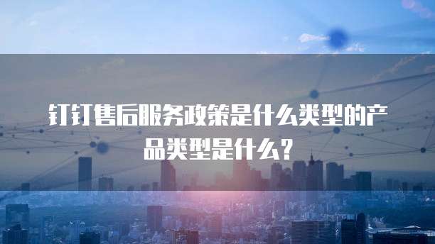 钉钉售后服务政策是什么类型的产品类型是什么?