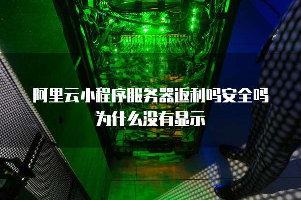 阿里云小程序服务器返利吗安全吗为什么没有显示