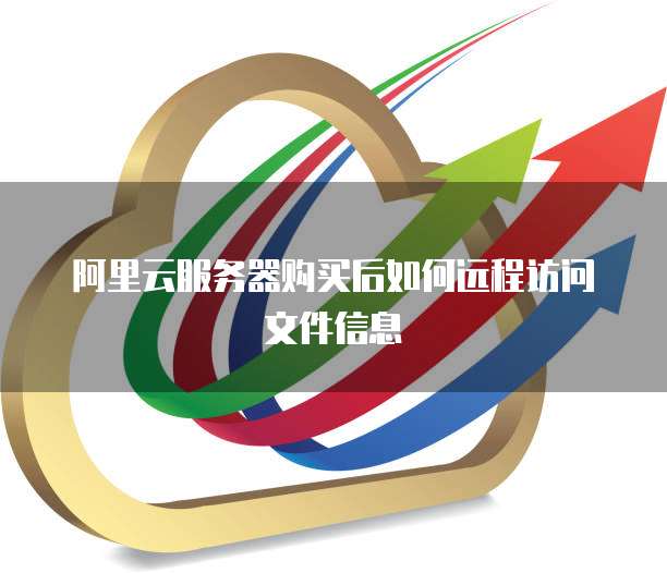 阿里云服务器购买后如何远程访问文件信息