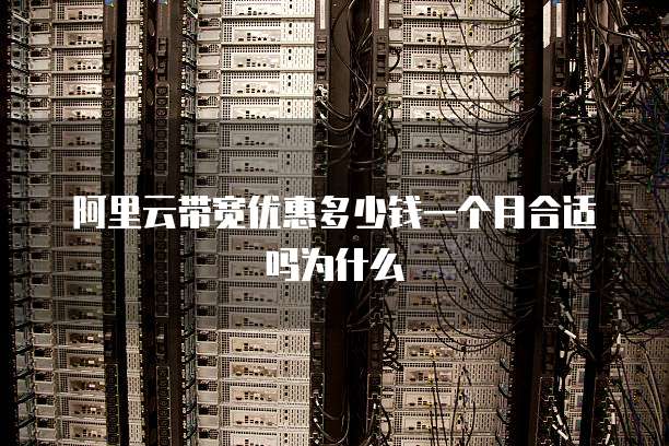 阿里云带宽优惠多少钱一个月合适吗为什么
