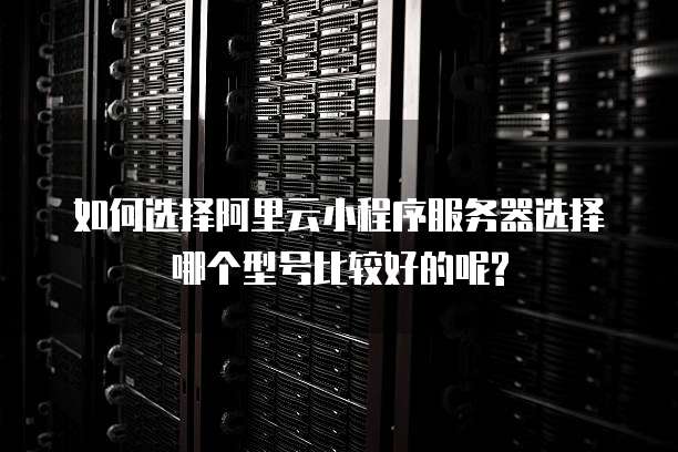 如何选择阿里云小程序服务器选择哪个型号比较好的呢?