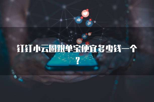 钉钉小云圈跟单宝便宜多少钱一个?