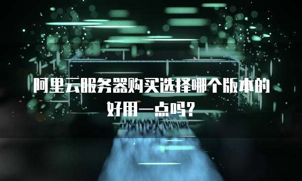 阿里云服务器购买选择哪个版本的好用一点吗?