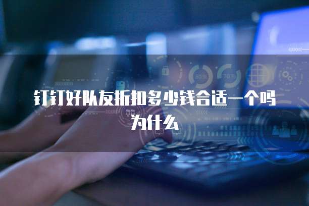 钉钉好队友折扣多少钱合适一个吗为什么