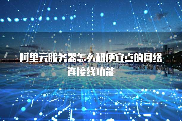 阿里云服务器怎么租便宜点的网络连接线功能