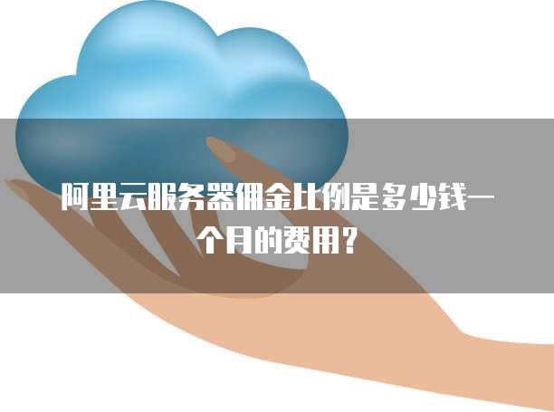阿里云服务器佣金比例是多少钱一个月的费用？