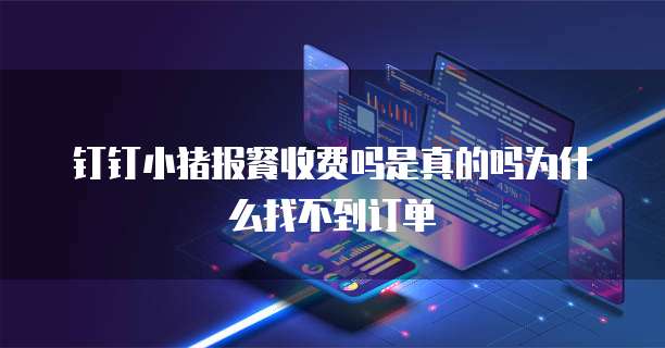 钉钉小猪报餐收费吗是真的吗为什么找不到订单