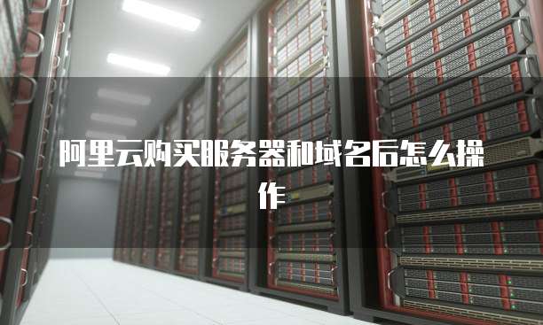 阿里云购买服务器和域名后怎么操作