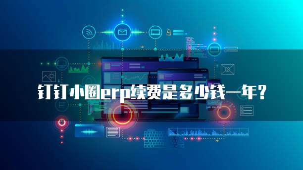 钉钉小圈ERP续费是多少钱一年?