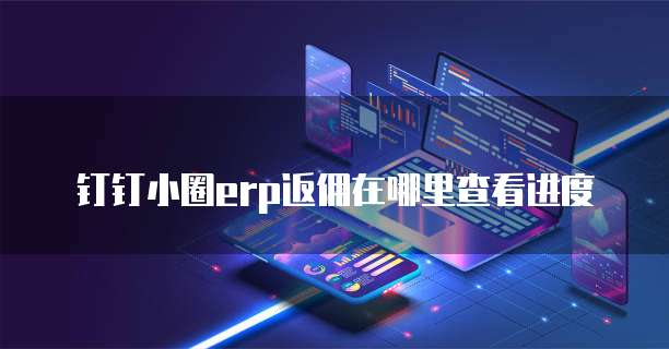 钉钉小圈erp返佣在哪里查看进度