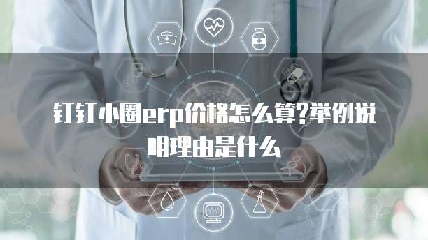 钉钉小圈erp价格怎么算?举例说明理由是什么