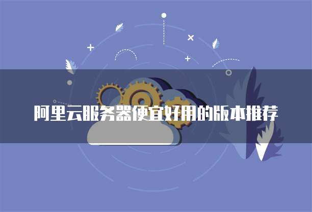 阿里云服务器便宜好用的版本推荐