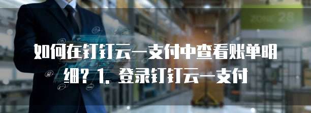 钉钉云一支付便宜