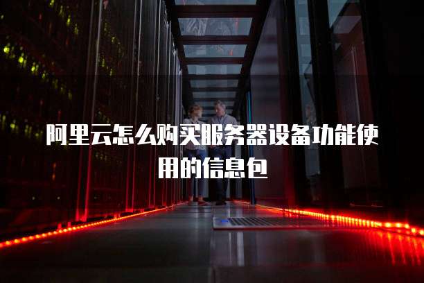 阿里云怎么购买服务器设备功能使用的信息包