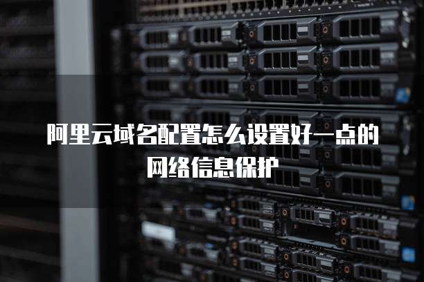 阿里云域名配置怎么设置好一点的网络信息保护