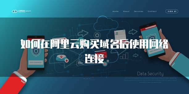 如何在阿里云购买域名后使用网络连接