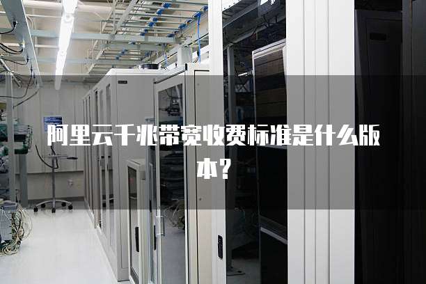 阿里云千兆带宽收费标准是什么版本?