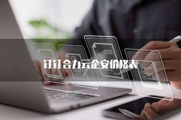 钉钉合力云企安价格表