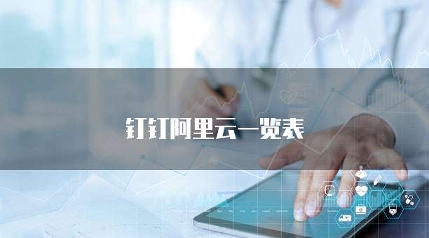 钉钉阿里云一览表