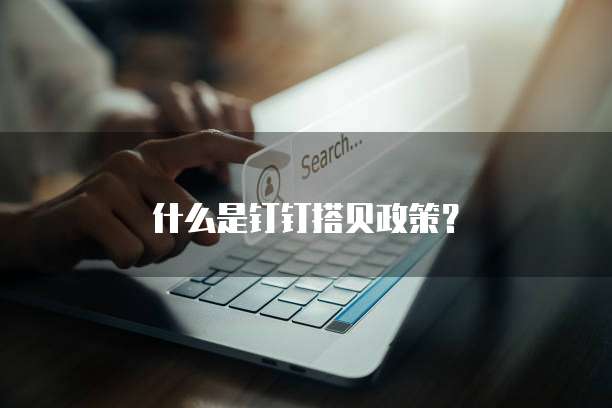什么是钉钉搭贝政策？