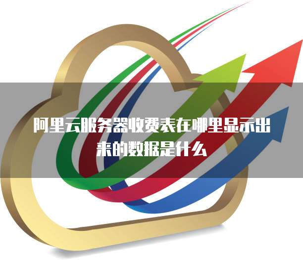 阿里云服务器收费表在哪里显示出来的数据是什么