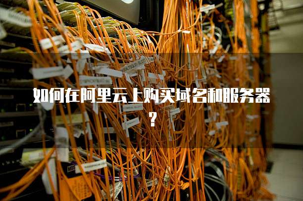 如何在阿里云上购买域名和服务器?