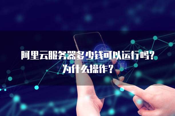 阿里云服务器多少钱可以运行吗？为什么操作？