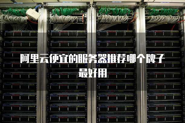 阿里云便宜的服务器推荐哪个牌子最好用