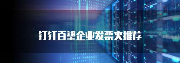 钉钉百望企业发票夹推荐