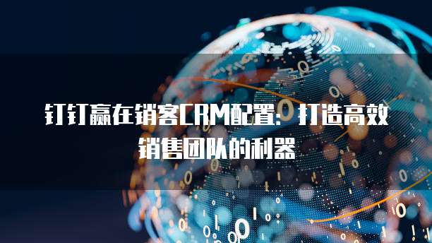 钉钉赢在销客CRM配置：打造高效销售团队的利器