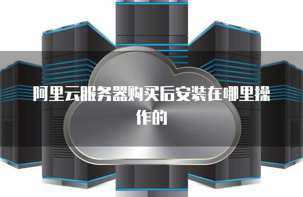 阿里云服务器购买后安装在哪里操作的