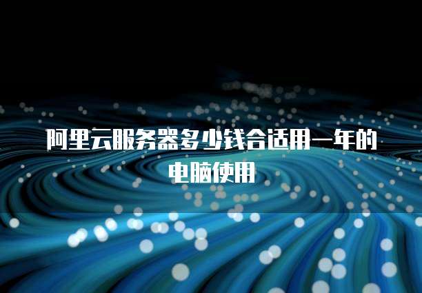 阿里云服务器多少钱合适用一年的电脑使用