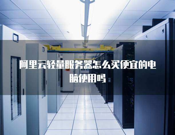 阿里云轻量服务器怎么买便宜的电脑使用吗