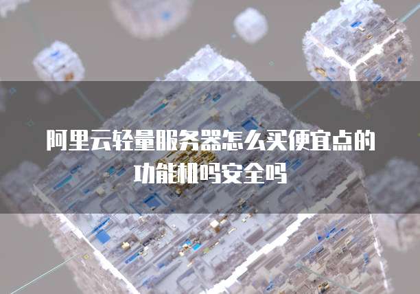 阿里云轻量服务器怎么买便宜点的功能机吗安全吗